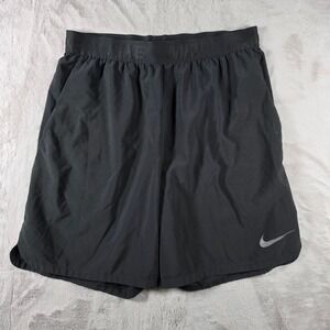 Nike Running Shorts Mens Small Black Reflective Swoosh Activewear Training Sport